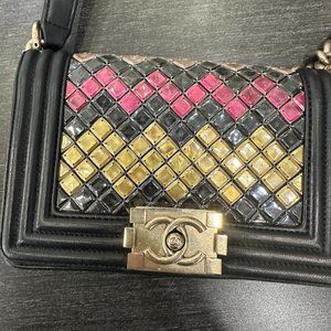 Chanel Small Mosaic Boy Flap Bag